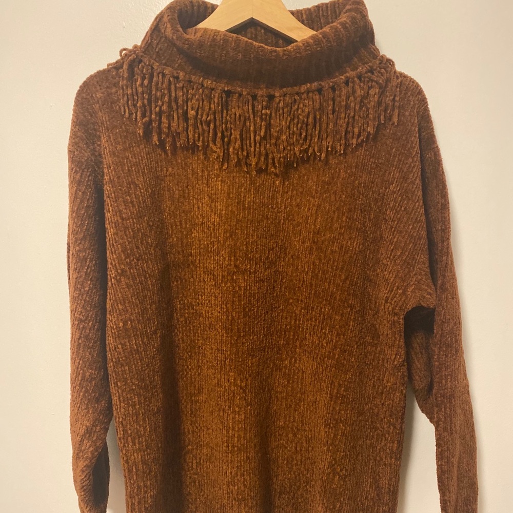 Brown Cowl turtleneck
